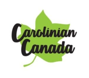 logo with text written over a green leaf